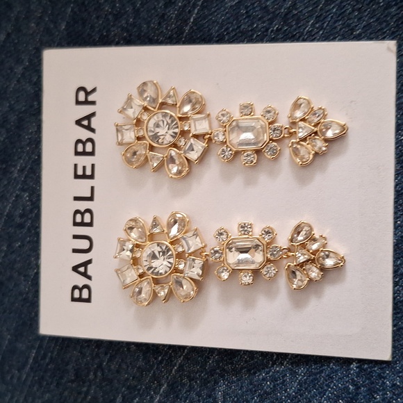 🆕️ Rhinestone dangly earrings - Picture 1 of 4